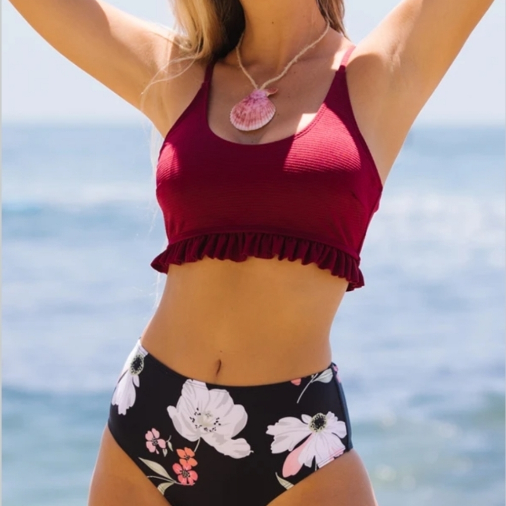 Beachassi high-waisted swimsuit